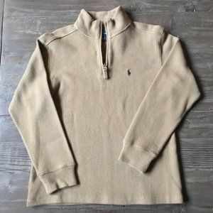 Polo by Ralph Lauren Tan Quarter Zip Sweater